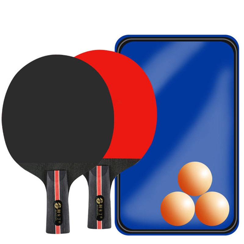 Table Tennis Racket w/Case And 3 Balls