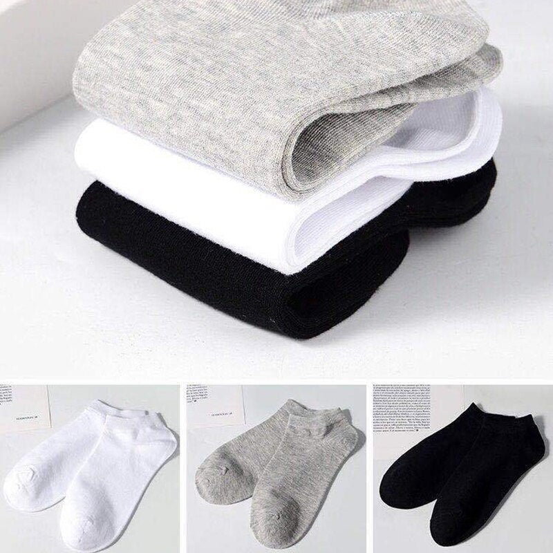 10 Pairs Women Breathable Sports Solid-Color socks