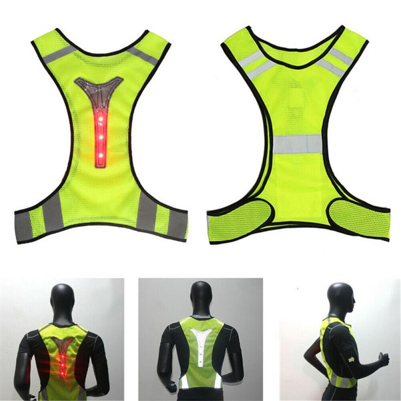 Safety Outdoor Cycling Vests Reflective LED Light