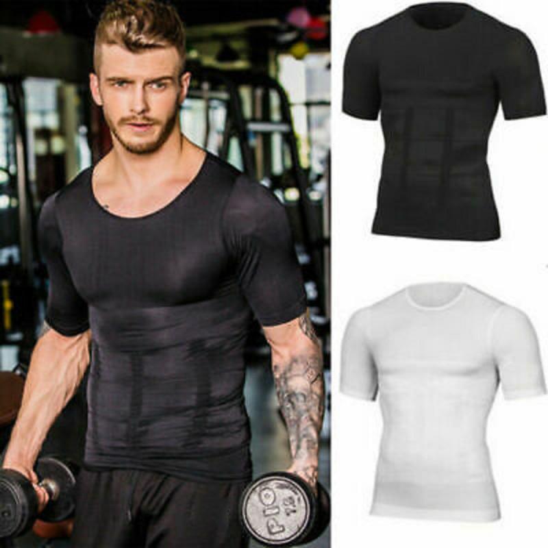 Men Breathable Body Toning Short Sleeve T-shirts