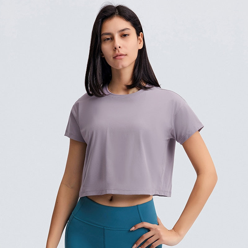 Sports Blouses Women loose seamless t-Shirts