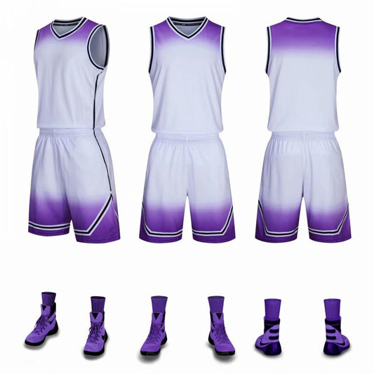 Child Youth Gradient Basketball Jersey/Short Sets