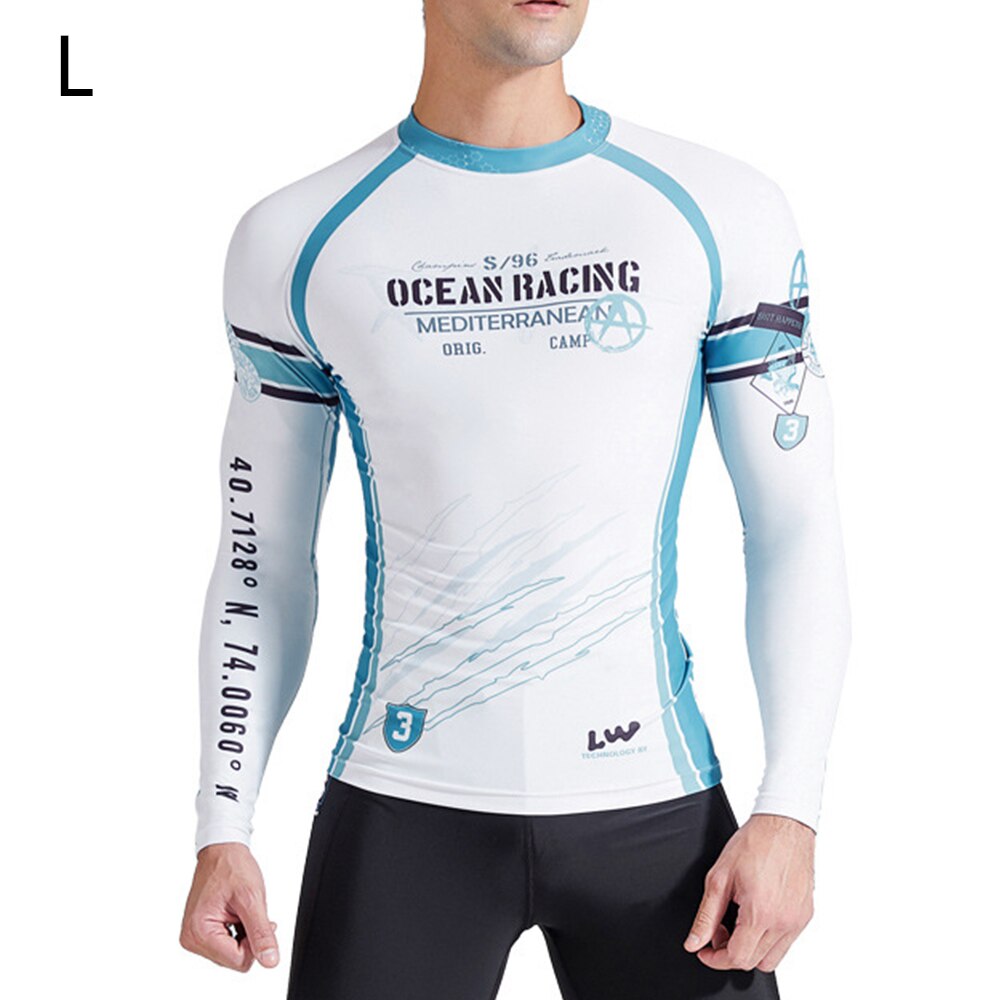 Men Long Sleeve Water Sports Fitness Suit