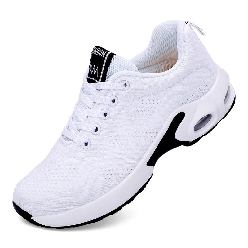 Women Casual Breathable White Tennis Shoes