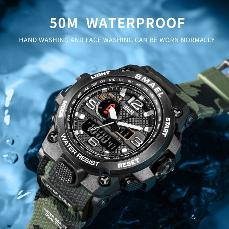 Wristwatch For Men Waterproof Clock Alarm