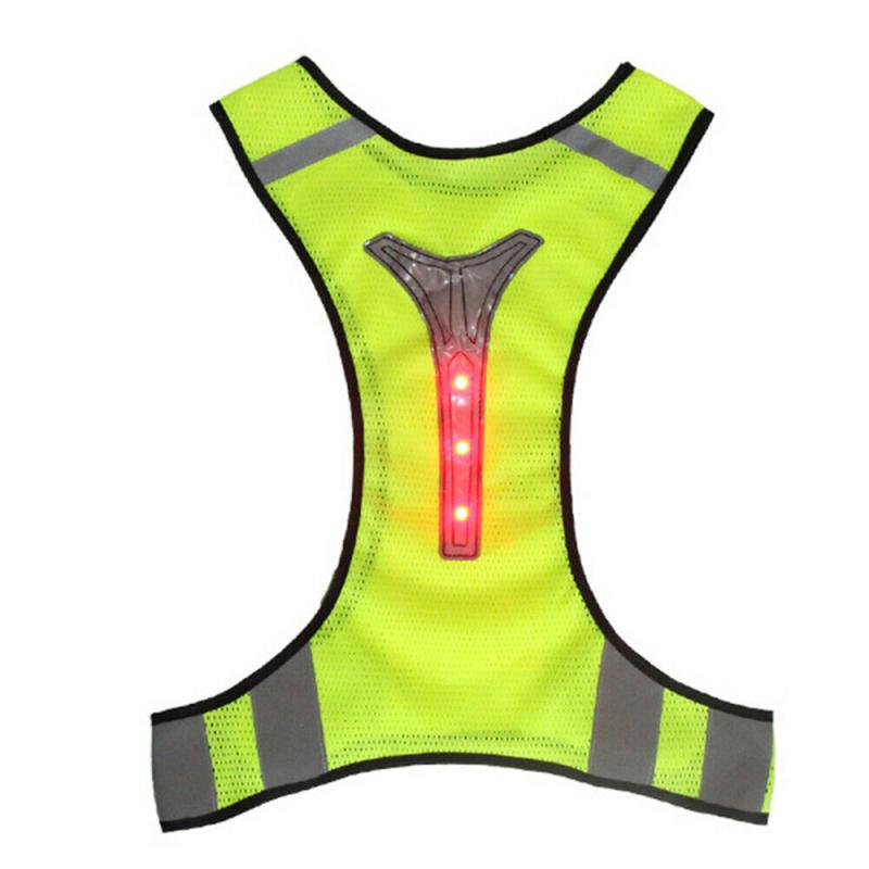 Safety Outdoor Cycling Vests Reflective LED Light