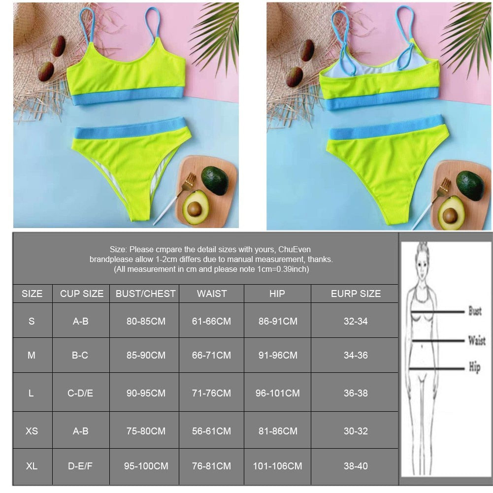 Swimsuit Sexy High Waist Bikinis Set