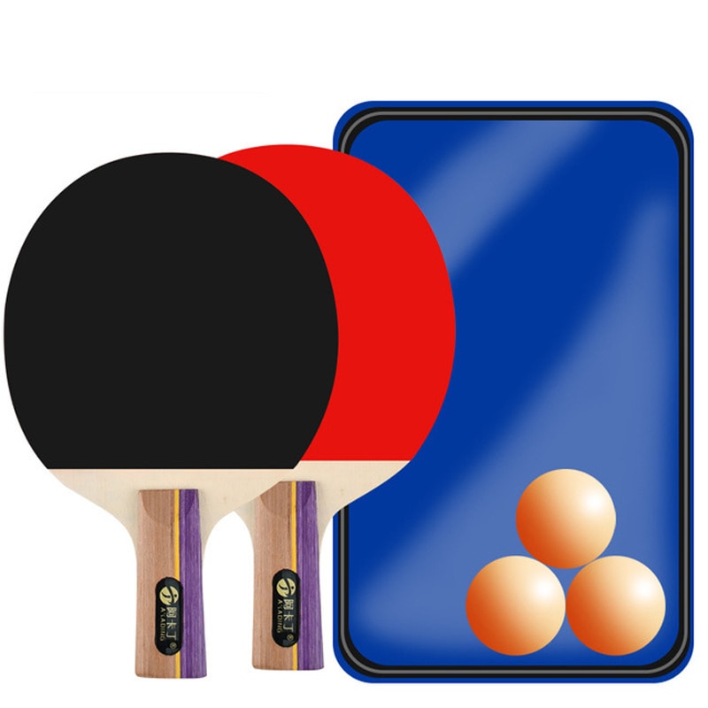 Table Tennis Racket w/Case And 3 Balls