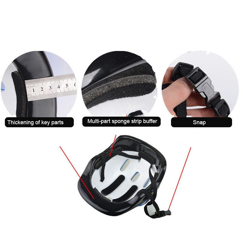 Kids 3-8years Adjustable Bike Helmet w/pads