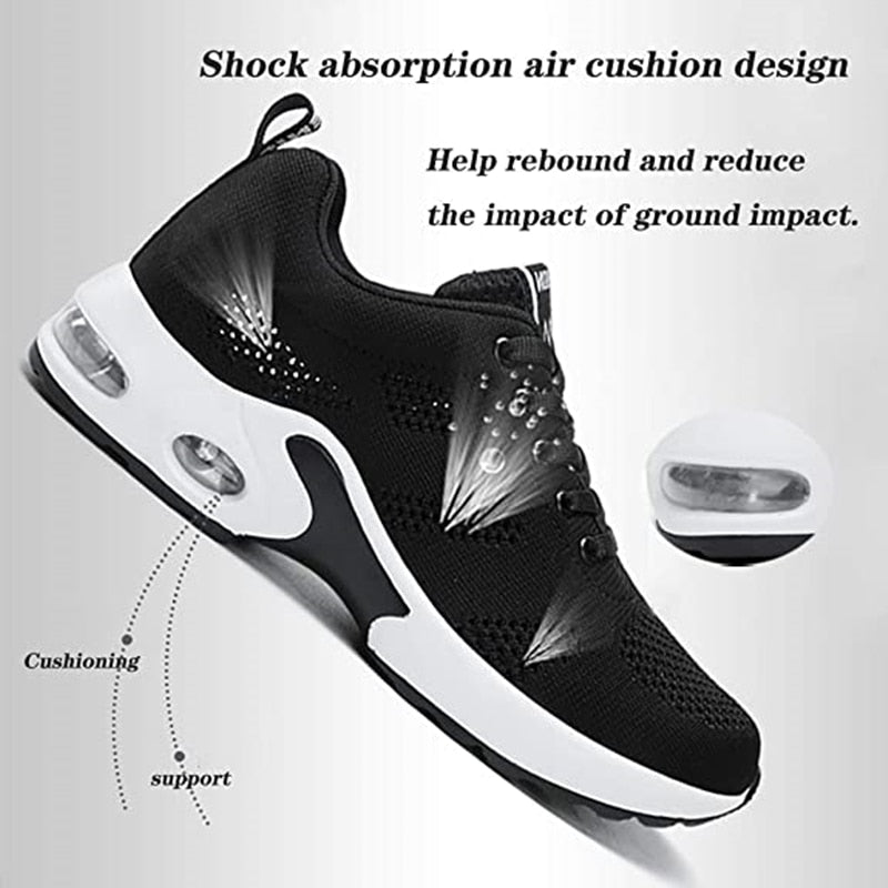 Women Casual Breathable White Tennis Shoes