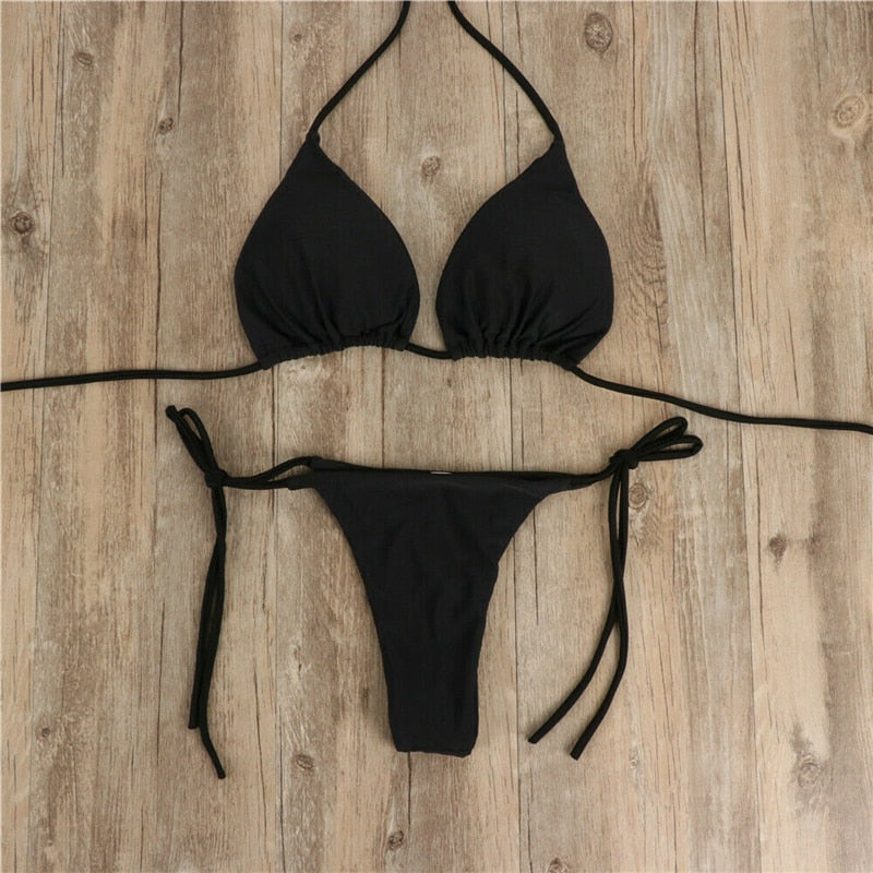 Sexy Two Piece Bikini  Swimsuit Push-up Bra