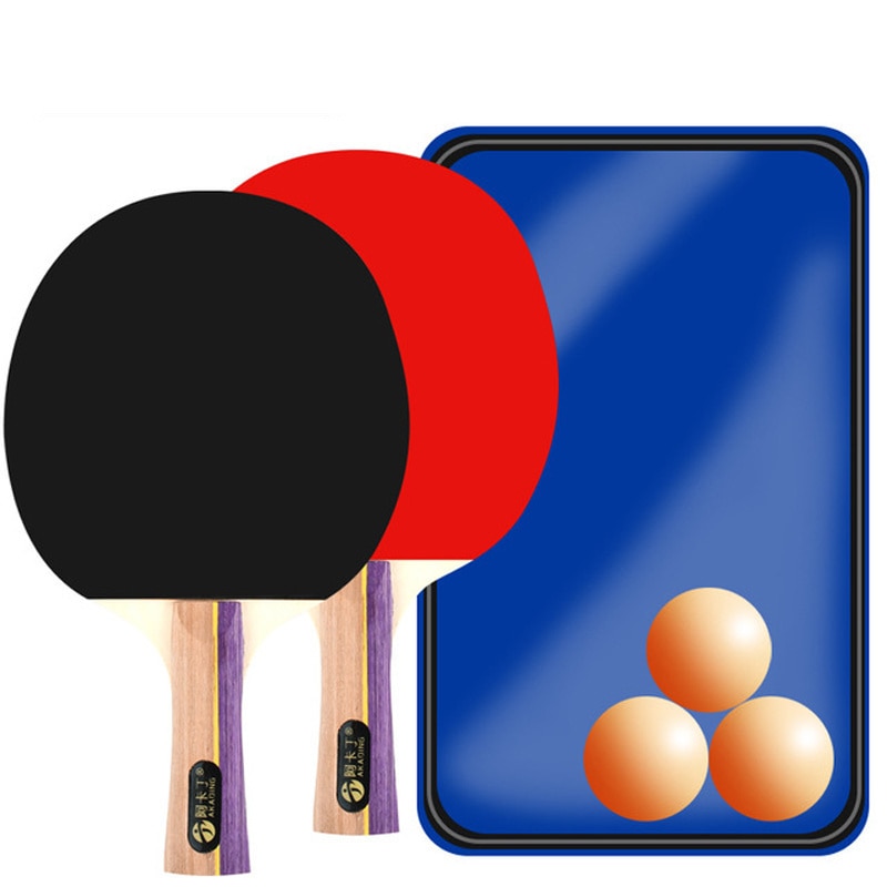 Table Tennis Racket w/Case And 3 Balls