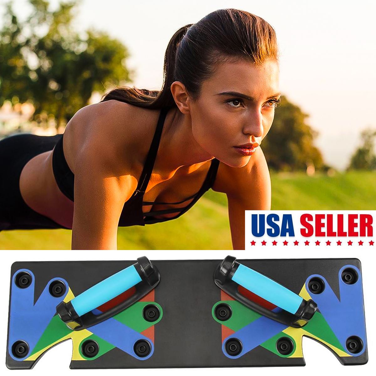 Sport Workout 9-in-1 PushUp Rack Board Equipment