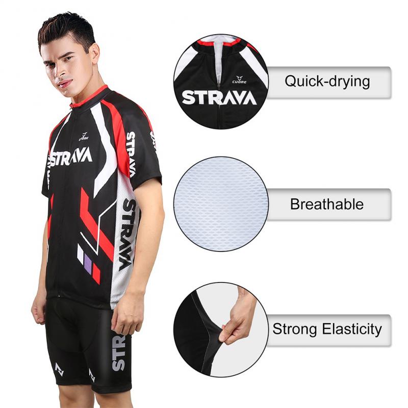 Men Anti-sweat Short Sleeve Cycling Sportswear Sets