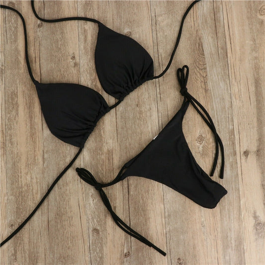 Sexy Two Piece Bikini  Swimsuit Push-up Bra