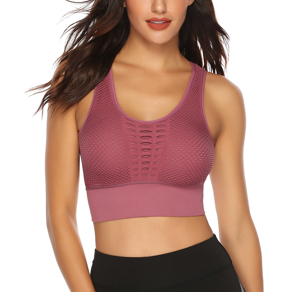 Women fitness Seamless Sports Racerback Bra