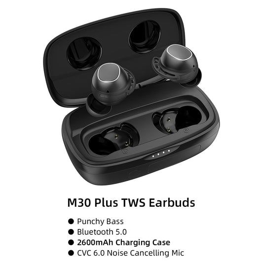 True Wireless Earbuds Bluetooth w/Deep Bass Sound