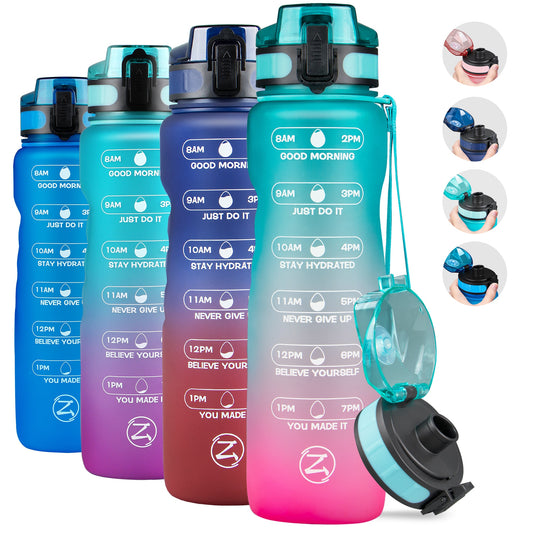 Sports Leakproof  1 Liter Fruit Water Bottle