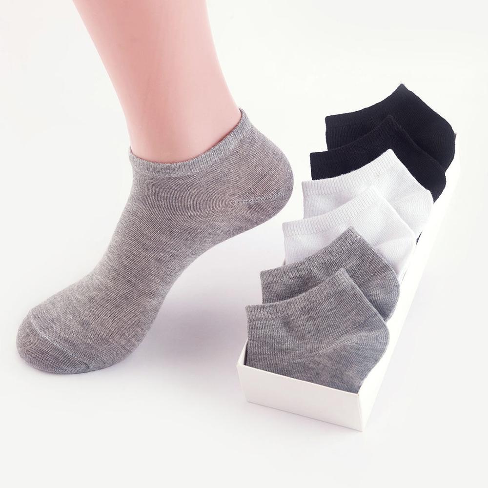 10 Pairs Women Breathable Sports Solid-Color socks