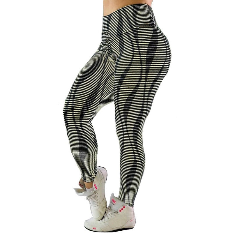 Women Workout Water Droplets Leggings