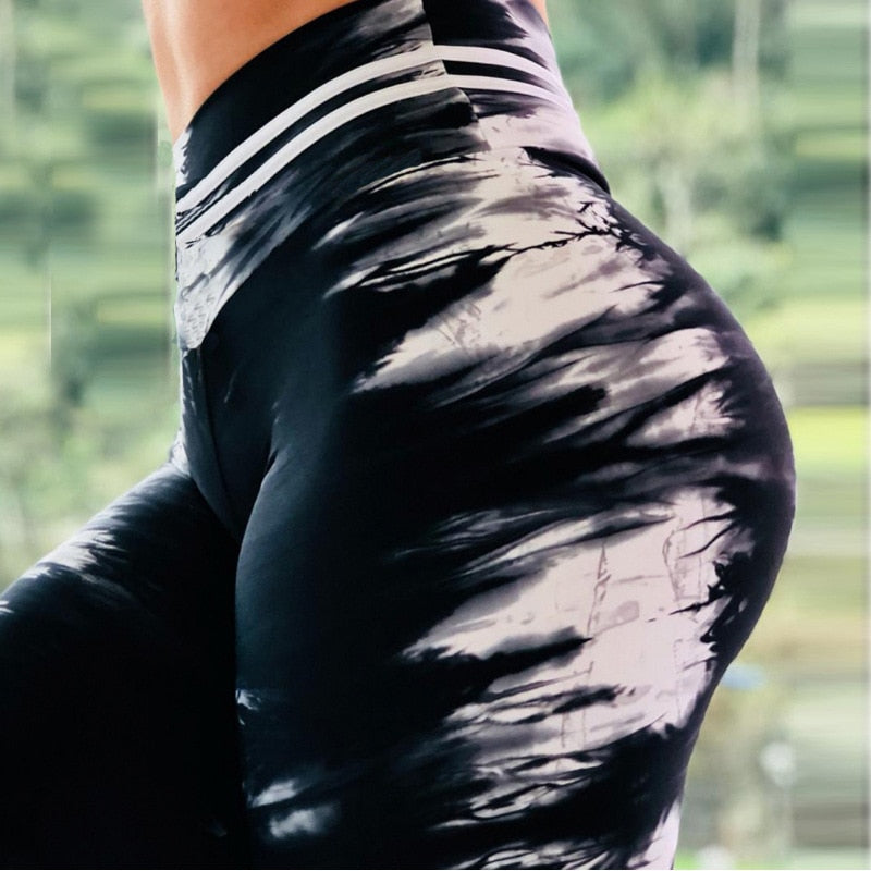 Women Workout Water Droplets Leggings