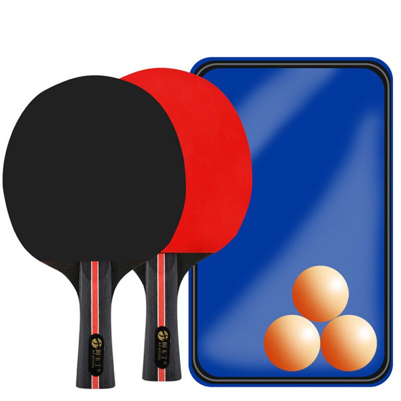 Table Tennis Racket w/Case And 3 Balls