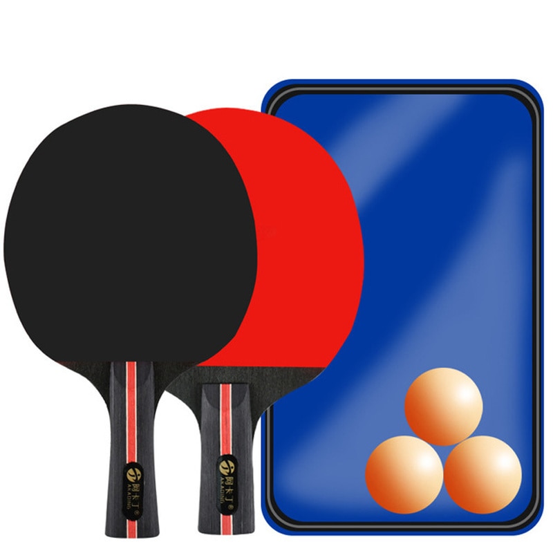 Table Tennis Racket w/Case And 3 Balls