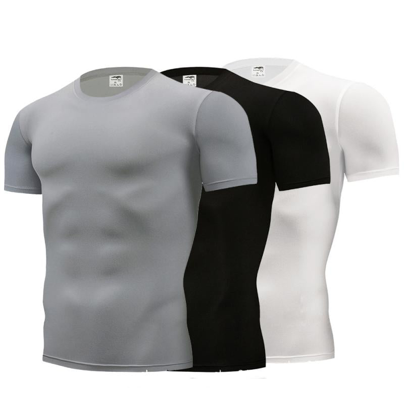 Men Breathable Body Toning Short Sleeve T-shirts