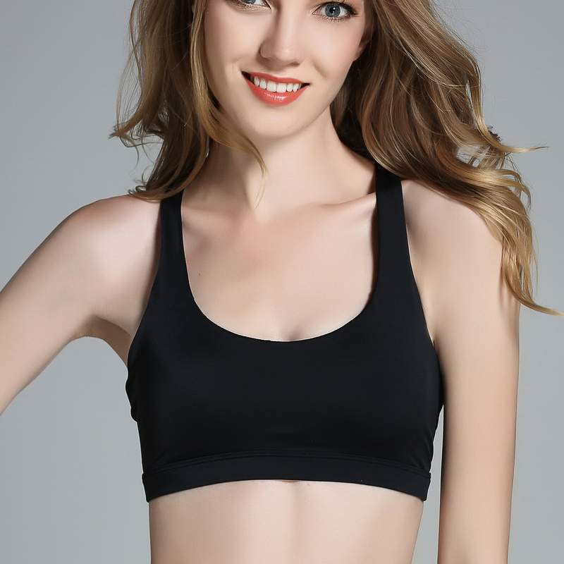 Women Padded Sports Cross Back Bra