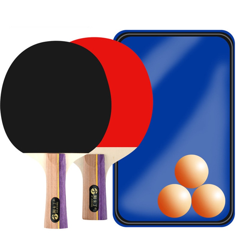 Table Tennis Racket w/Case And 3 Balls