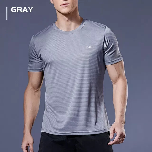 Multicolor Short Sleeve Breathable Sport T-Shirt