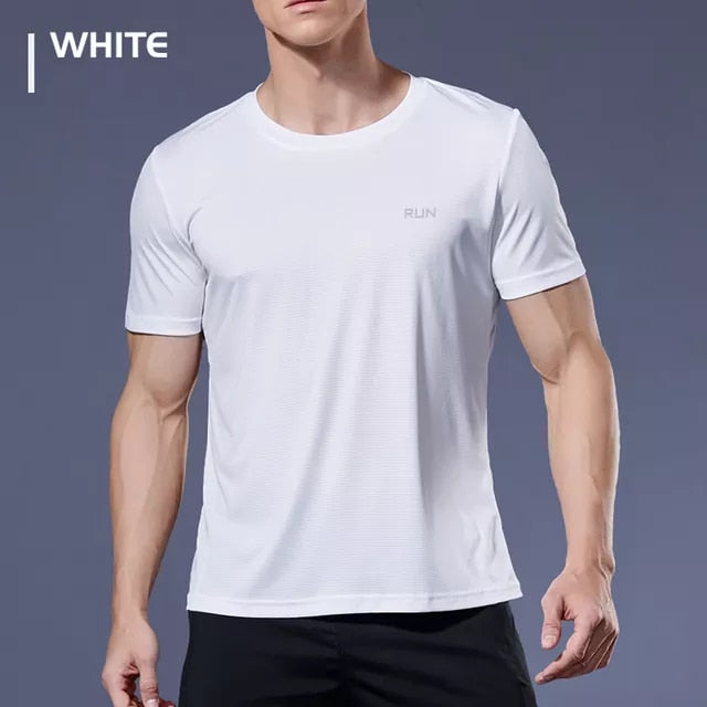 Multicolor Short Sleeve Breathable Sport T-Shirt