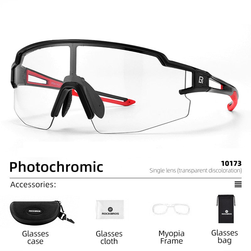 Sports Photochromic Ultralight Outdoor Sunglasses UV Protection