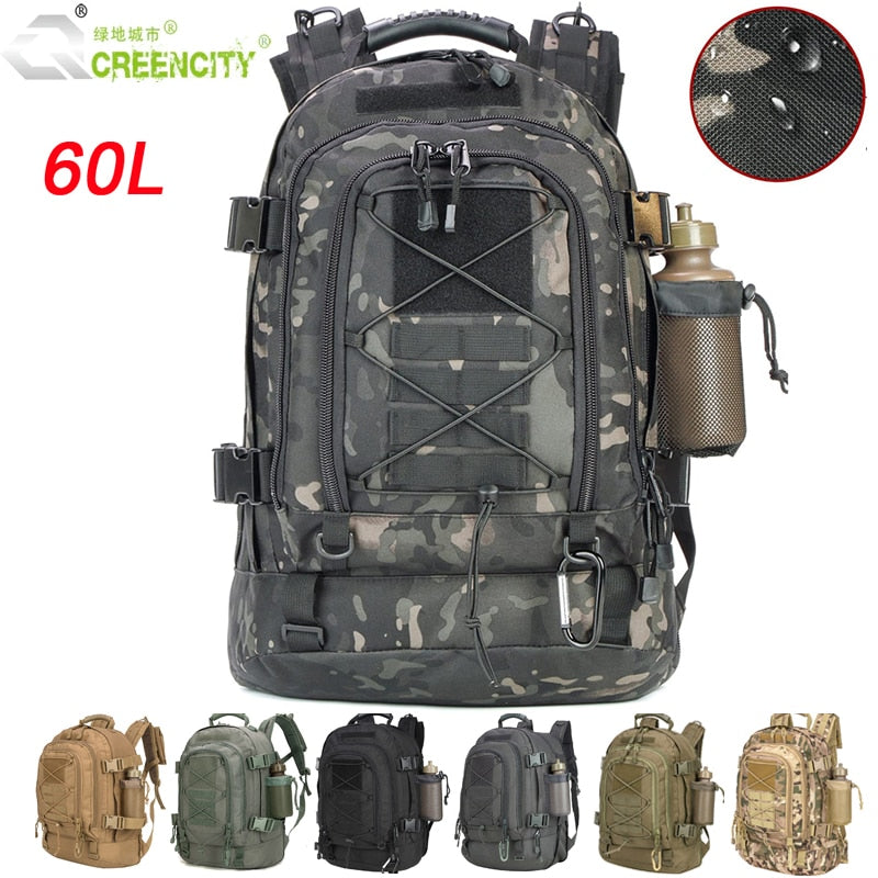 Men Waterproof Outdoor Military Tactical Backpack