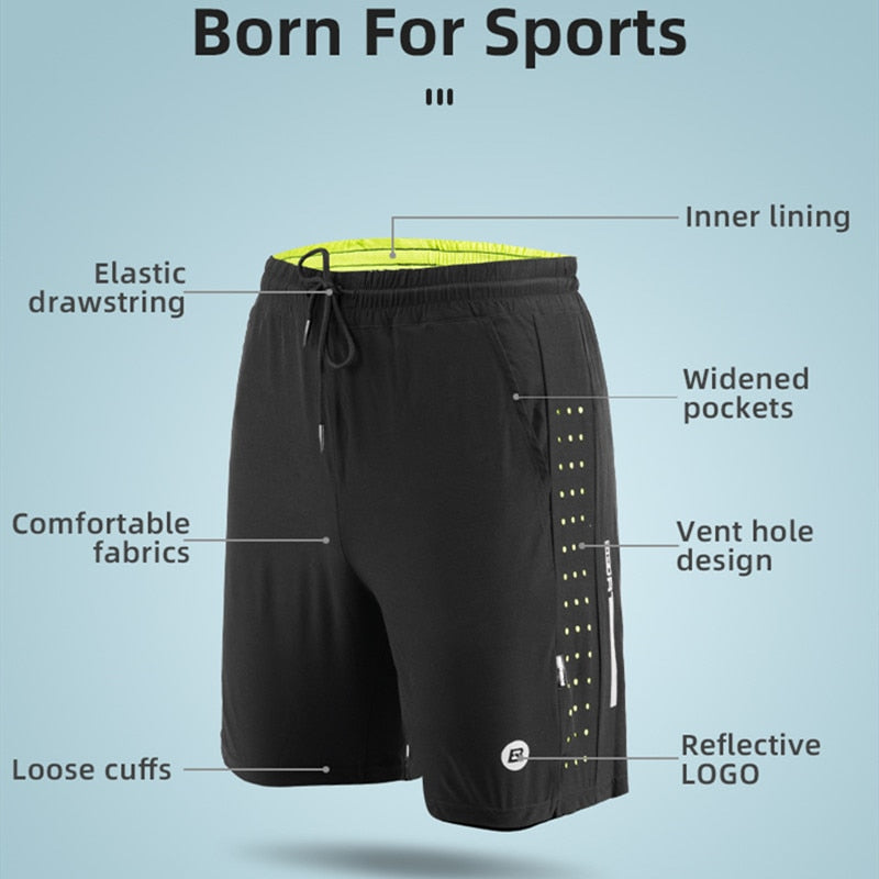 Unisex Breathable Fitness Gym Shorts