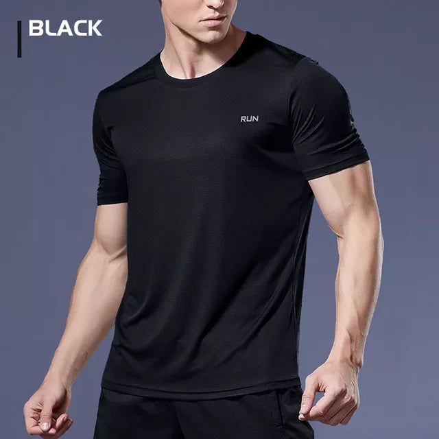 Multicolor Short Sleeve Breathable Sport T-Shirt