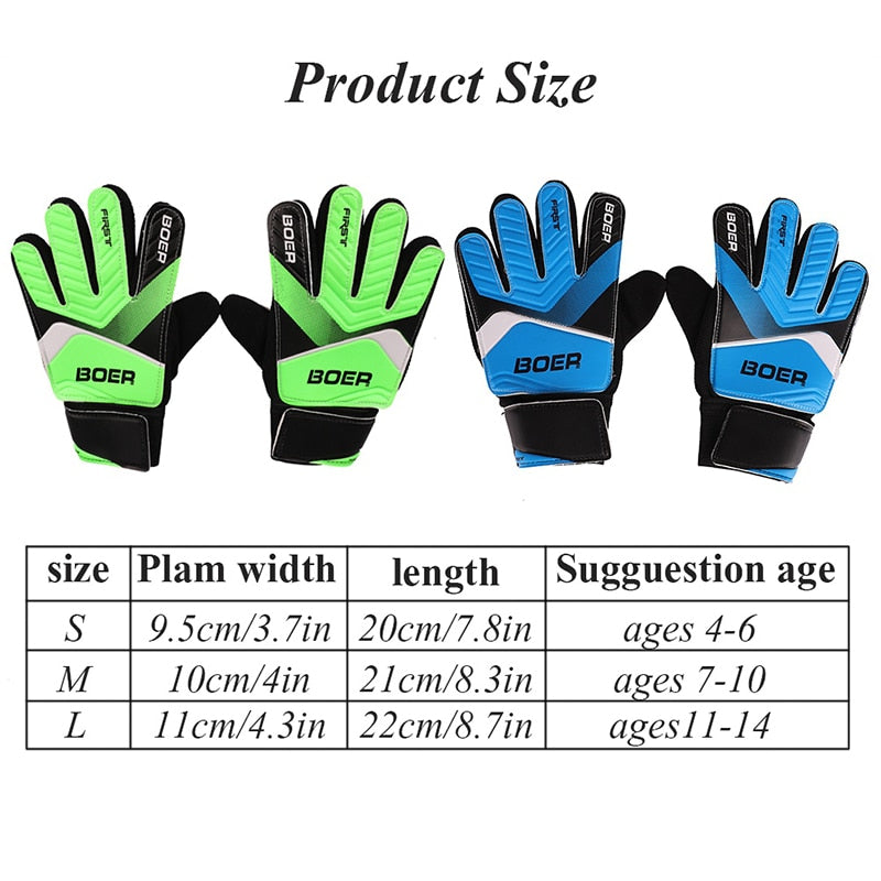 Children Soccer Anti-Slip Goalkeeper Gloves