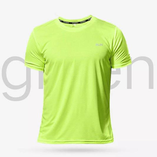 Multicolor Short Sleeve Breathable Sport T-Shirt