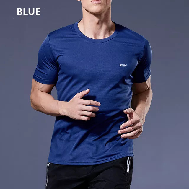 Multicolor Short Sleeve Breathable Sport T-Shirt